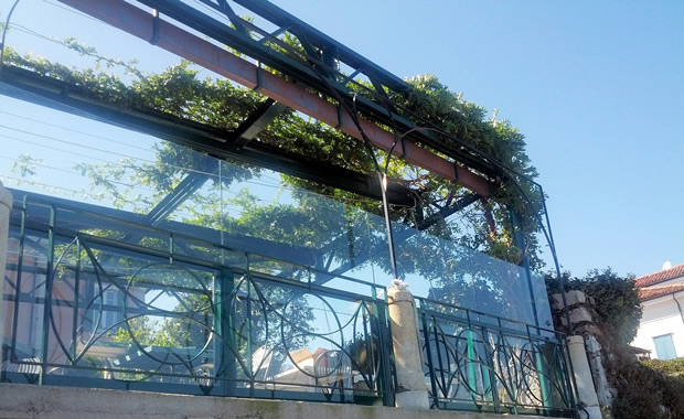 Glass windbreak